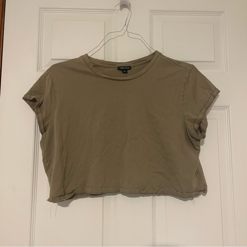 Wild Fable Women's Tan Crop Top